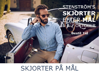 Skjorter p&aring; m&aring;l i butikken