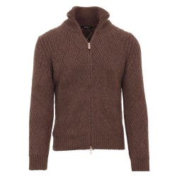 GRAN SASSO Cardigan Vaffel Cappuccino 