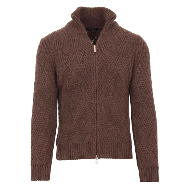 GRAN SASSO Cardigan Vaffel Cappuccino 