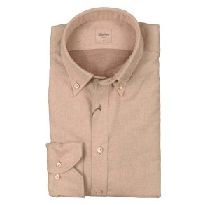 STENSTRM'S Skjorte Regular Flannel Beige