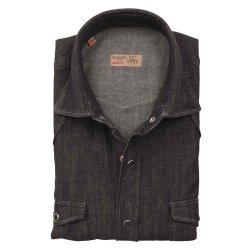 Barba Skjorte Dandylife Denim Sort