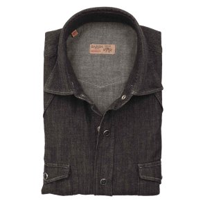 Barba Skjorte Dandylife Denim Sort