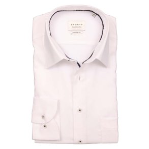 ETERNA Skjorte Modern Fit Struktur Hvid