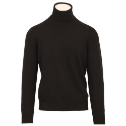 GRAN SASSO Rullekrave Extrafine Merino Sort