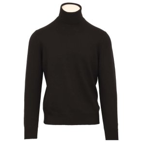 GRAN SASSO Rullekrave Extrafine Merino Sort