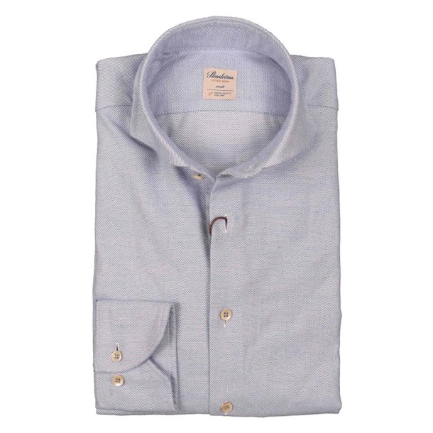 STENSTRM'S Skjorte Fitted Flannel Lys Bl