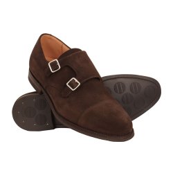 CROCKETT &amp; JONES Double Monk Lowndes Ruskind Brun