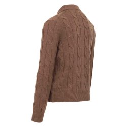 GRAN SASSO Cardigan Kabel Cappuccino 