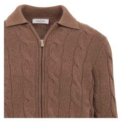 GRAN SASSO Cardigan Kabel Cappuccino 