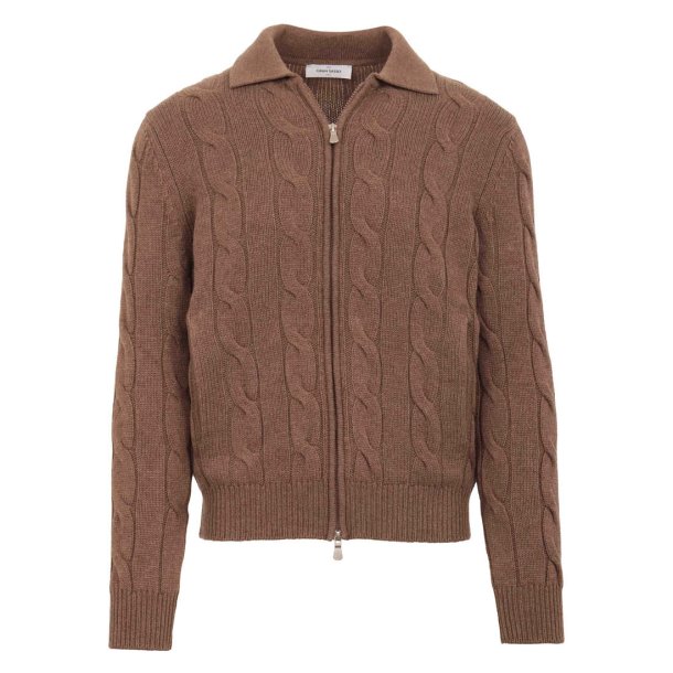 GRAN SASSO Cardigan Kabel Cappuccino 