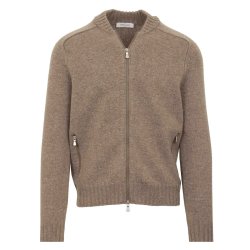 GRAN SASSO Cardigan Super Geelong Lysebrun