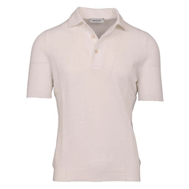 GRAN SASSO Polo One Piece Collar Hvid