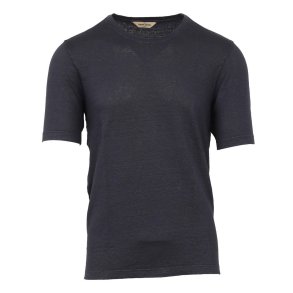 GRAN SASSO T-shirt Hr Navy Melange