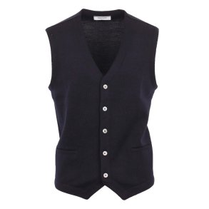 GRAN SASSO Strik Vest Navy