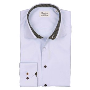 STENSTRM'S Skjorte Slim Twill Kontrast Lysebl