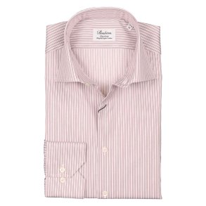 STENSTRM'S Skjorte Fitted Twill Stribet Beige