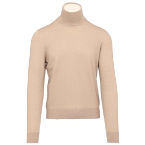 GRAN SASSO Rullekrave Merino Stretch Beige 