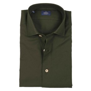 ALESSANDRO GHERARDI Skjorte Flannel Mrkegrn