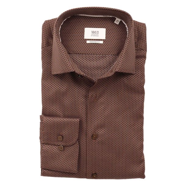 ETERNA 1863 Skjorte Modern Fit Brun