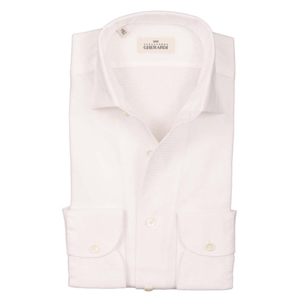 ALESSANDRO GHERARDI Skjorte One Piece Collar Hvid 
