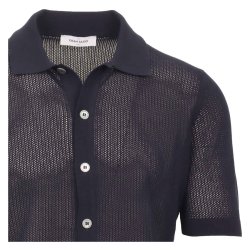 GRAN SASSO Polo Gennemknappet Navy
