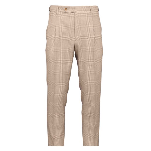 BERWICH Bukser Prince of Wales Tern Beige