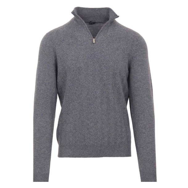 FEDELI Half Zip Sildeben Bl�