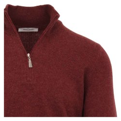 GRAN SASSO Half Zip Bordeaux Melange
