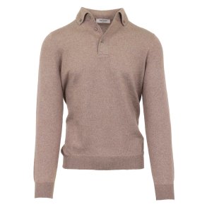 GRAN SASSO Polo Button Down Beige