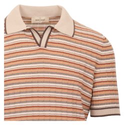 GRAN SASSO Open Collar Retro Stribet