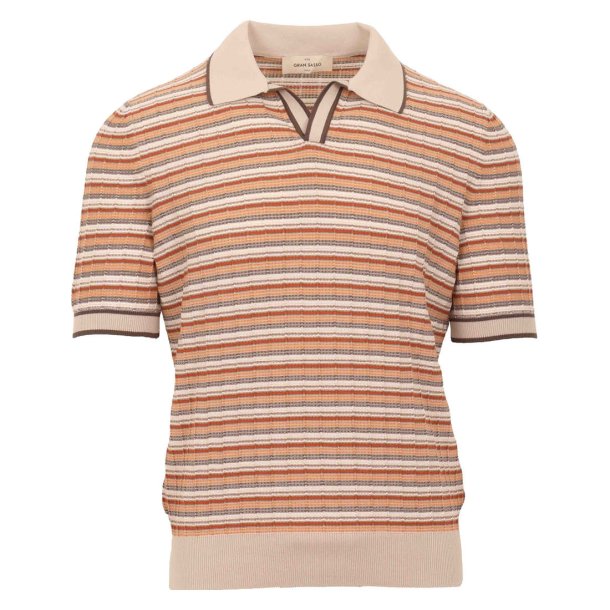 GRAN SASSO Open Collar Retro Stribet