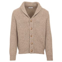 GRAN SASSO Cardigan Donegal Sand