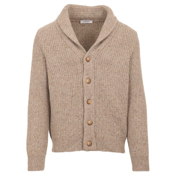 GRAN SASSO Cardigan Donegal Sand