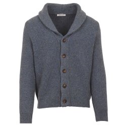 GRAN SASSO Cardigan Donegal Indigo