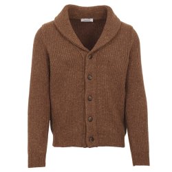 GRAN SASSO Cardigan Donegal Brun