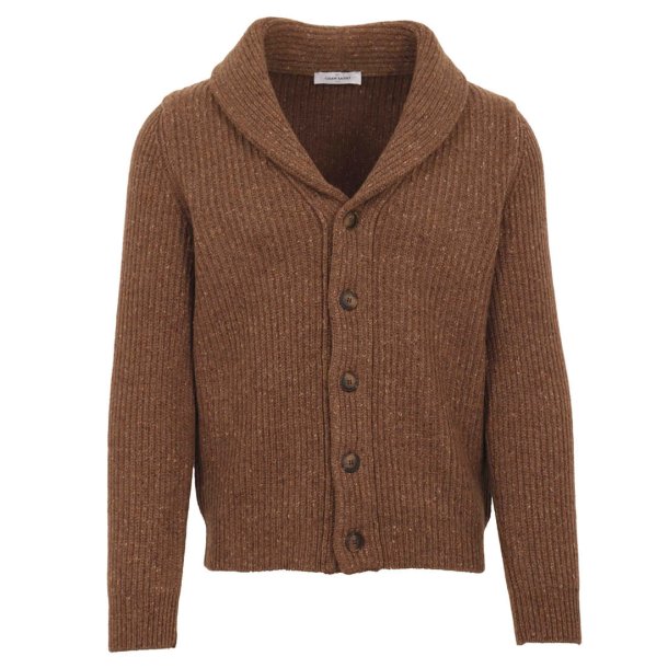 GRAN SASSO Cardigan Donegal Brun