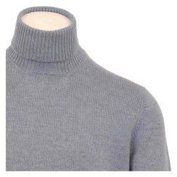 GRAN SASSO Rullekrave Extrafine Merino Skyblue 