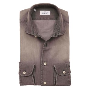 ALESSANDRO GHERARDI Skjorte Denim Vasket Gr�