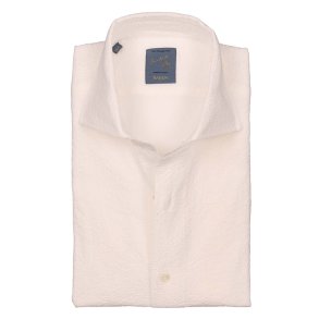 BARBA Skjorte Dandylife Seersucker Hvid