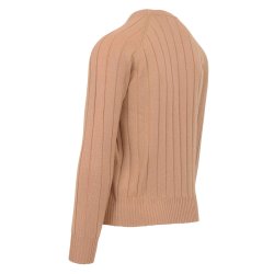 GRAN SASSO Strik Cashmere Struktur Strib Camel