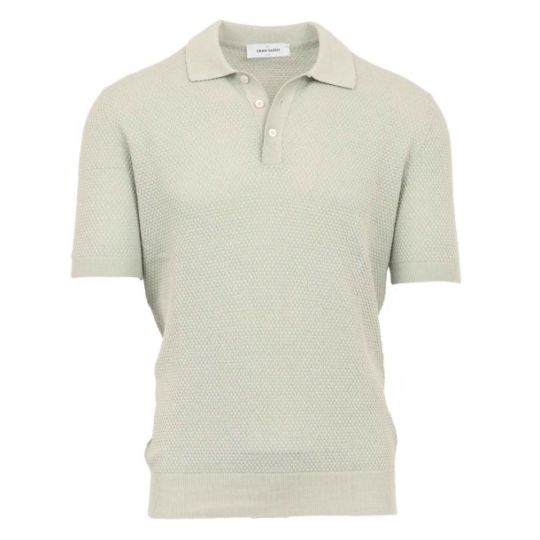 GRAN SASSO Polo Bobbelstruktur Mint 54 / XL