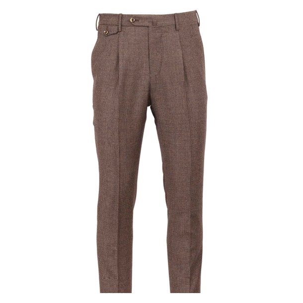 PT TORINO Bukser Flannel Hundetand Brun
