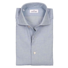 ALESSANDRO GHERARDI Skjorte Flannel Lysebl