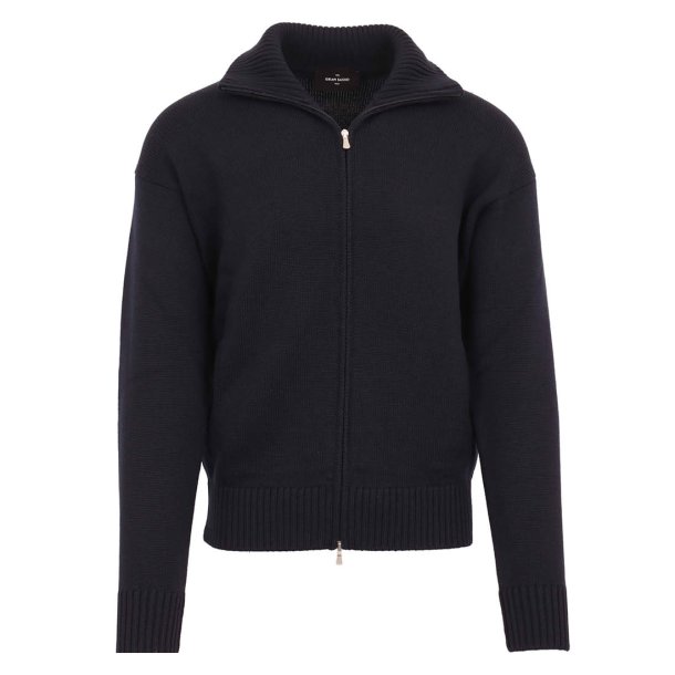 GRAN SASSO Cardigan Extrafine Merino Navy 48 / S