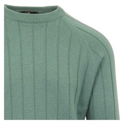 GRAN SASSO Strik Cashmere Struktur Strib Jade