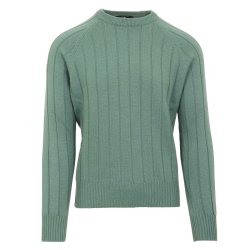 GRAN SASSO Strik Cashmere Struktur Strib Jade
