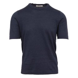 GRAN SASSO T-Shirt Hr | Bomuld Navy