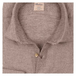STENSTRM'S Skjorte Fitted Flannel Struktur Brun