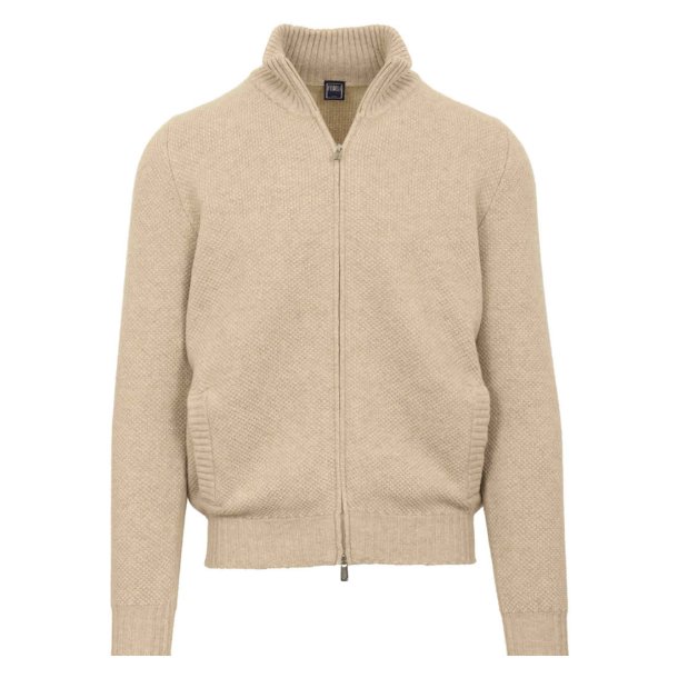 FEDELI Cardigan Uld | Cashmere Sand