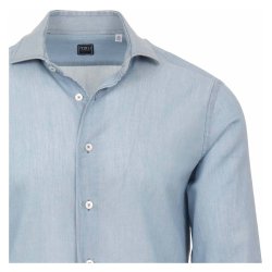 FEDELI Skjorte Sean Denim Lys Indigo